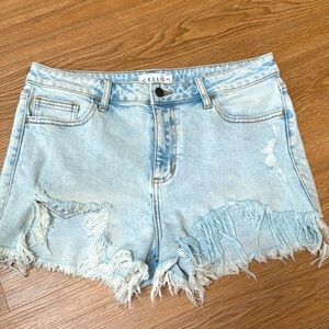 Cello Denim Shorts Lightwash XL